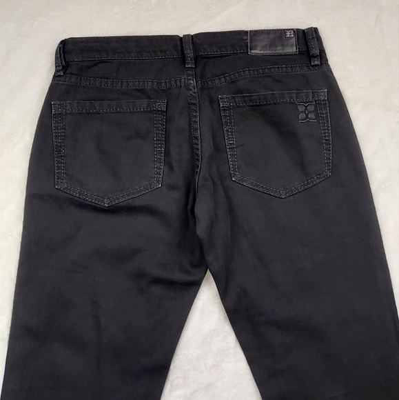 BCBGMaxAzria May Skinny w/Back Leg Zipper Black Jeans Pants Mid Rise Size 27 - Picture 9 of 16